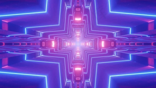 氖, 环形, 隧道, 灯, 科幻, , 超高清, 设计