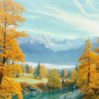 秋天黄色的树叶和草地肃杀的气氛，立秋，秋分