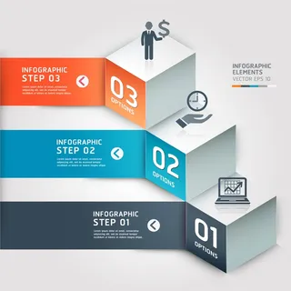 免抠潮流彩色标签