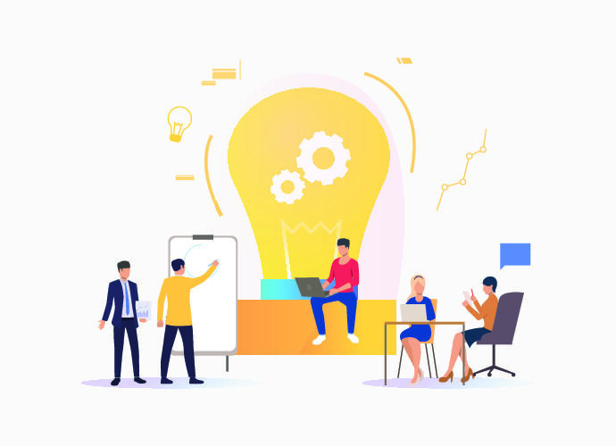 扁平化人物场景办公互联网等距ai矢量设计网页海报UI素材插画