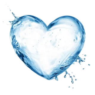 PNG素材 免抠图 液体 心形状  水