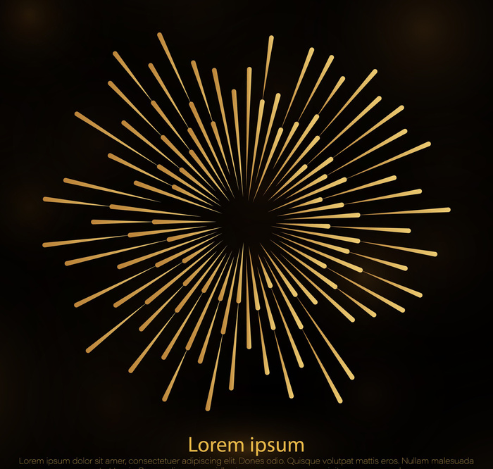 现代简约渐变矢量烟花1