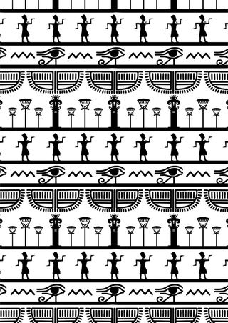 黑白古埃及舞蹈传统文明