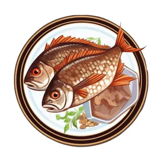 烤鱼盘免抠