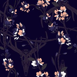 花卉唯美手绘花朵面料纹理手机壳布料面料印花服装矢量图案素材