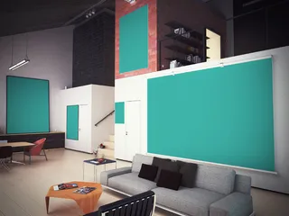 室内样机 简约 居家办公 (1)