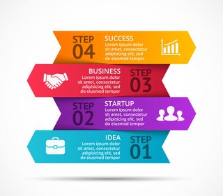 数据图表统计图形分析分类商务会议办公图标PSD模板素材