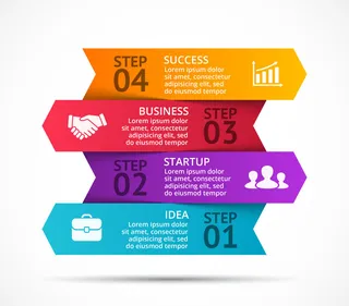 数据图表统计图形分析分类商务会议办公图标PSD模板素材