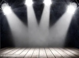 唯美灯光射灯木板高清图片