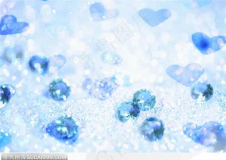 蓝钻与蓝色桃心 蓝钻与蓝色桃心