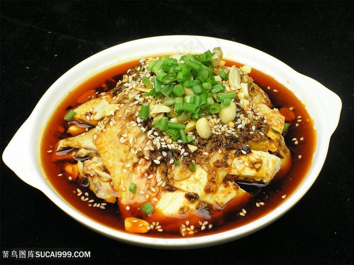 口水鸡传统餐饮美食高清菜谱用图摄影