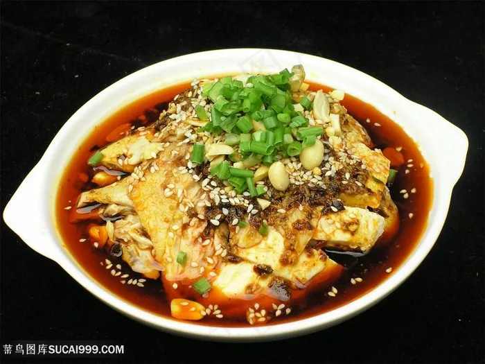 口水鸡传统餐饮美食高清菜谱用图摄影