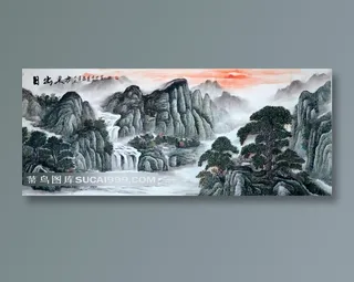 国画山水风景艺术图片