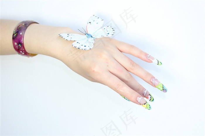 时尚美甲手模图片