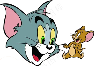 彩色动漫猫和老鼠图片