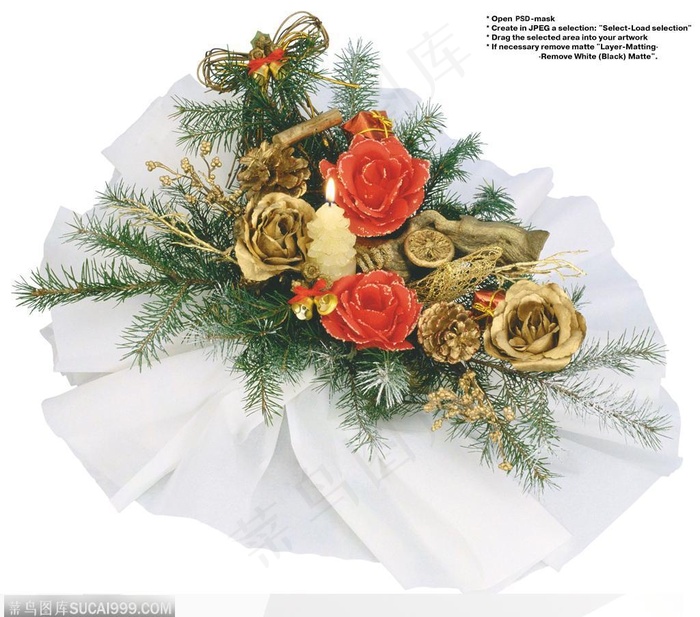 节日饰品-金灿灿的花朵