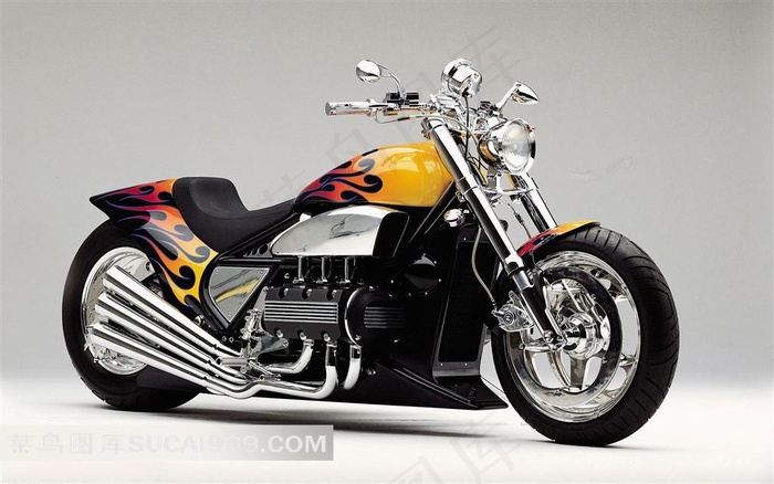 本田T系摩托时尚摩托车素材