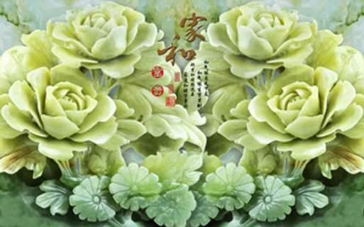 雕塑玉雕背景风景