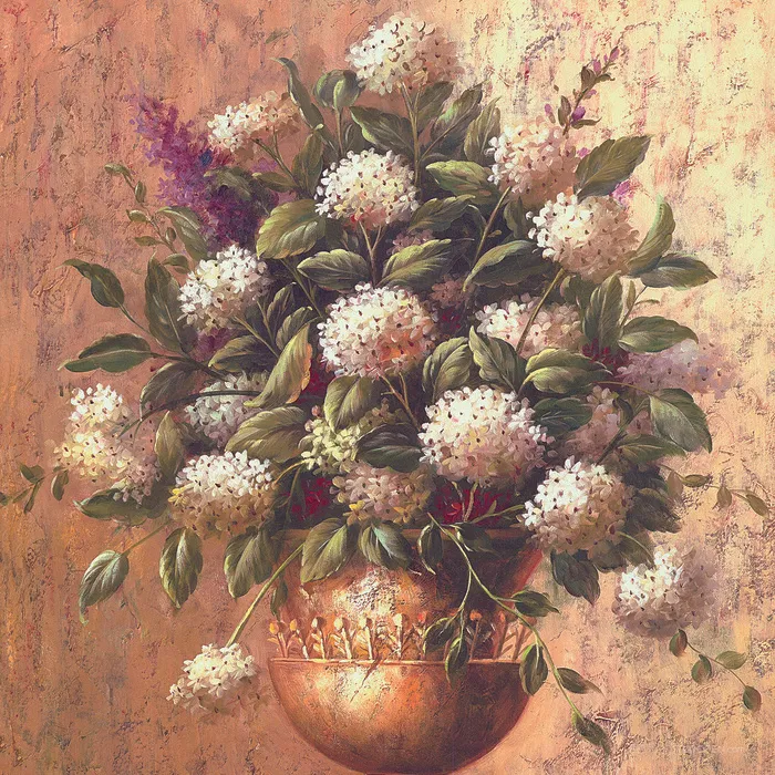 唯美花卉高清油画装饰画