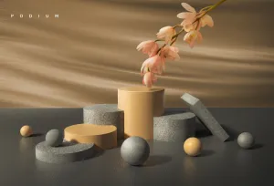 光影质感时尚电商产品场景分层背景