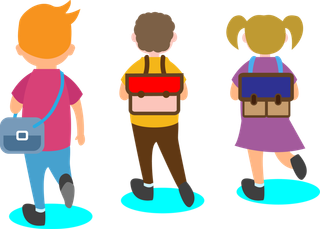 学生上课卡通少儿兴趣班简笔