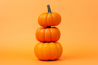 南瓜橘黄色摄影图
