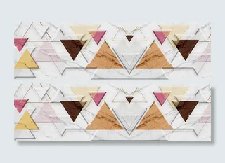 三角形大理石抽象装画