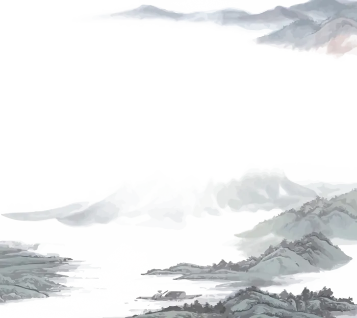 山水画素材中国风水墨画素材元素中国画