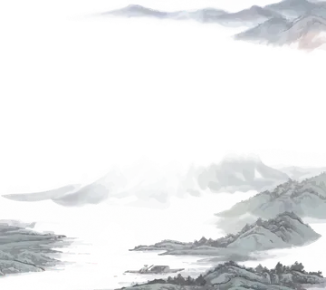 山水画素材中国风水墨画素材元素中国画