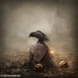 创意概念广告恐怖片