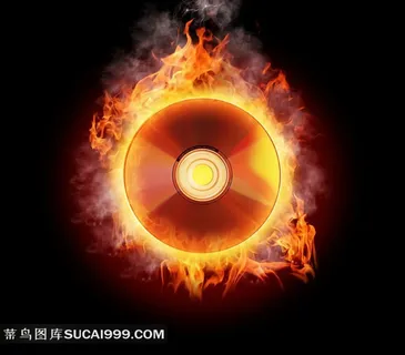 高清火焰光碟图片