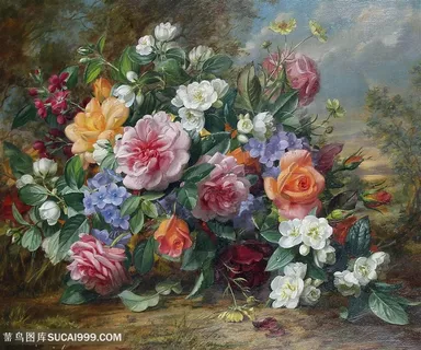 高清静物花朵花卉植物油画图片 高清静物花朵花卉植物油画图片