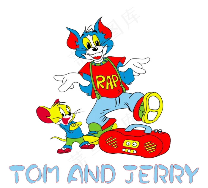 彩色动漫猫和老鼠图片