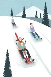 冬日雪山滑雪图片 冬日雪山滑雪图片