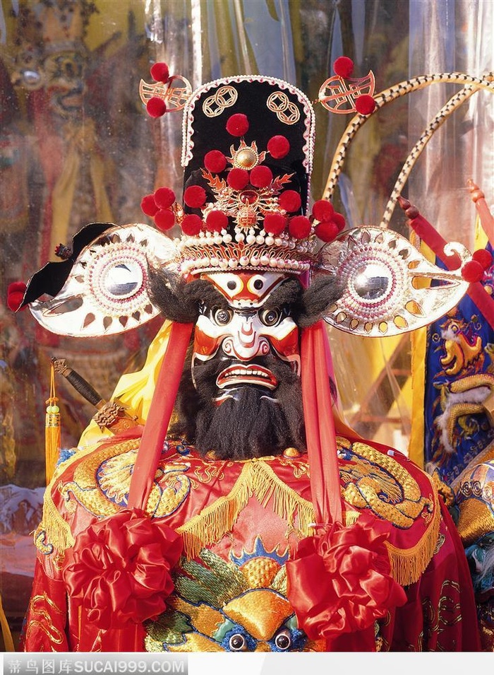 传统佛像-严肃的判官