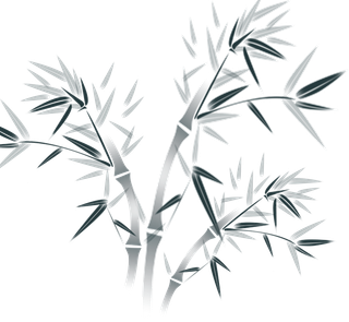 竹子水墨画中国风国画墨水书法竹子画