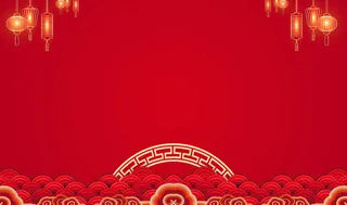 喜庆红色展板背景