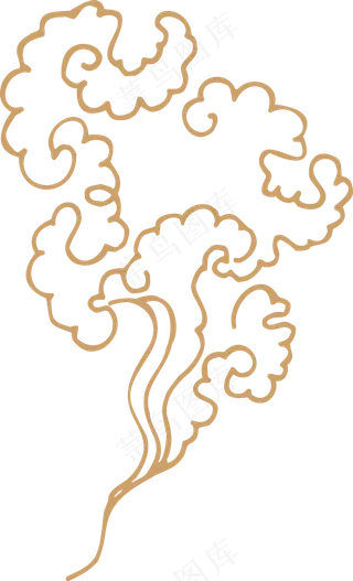 中式传统祥云中国风古典水纹吉祥图案免抠