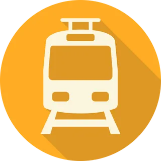 彩色火车头简笔画图标