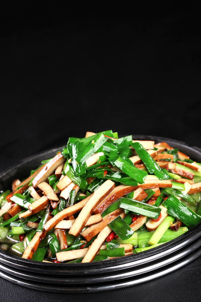 G00474铁板韭菜香干
