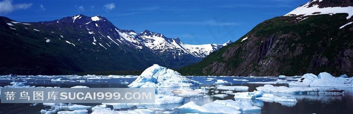 冰雪和雪山风光风景图片