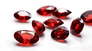 美丽的石榴石珠宝