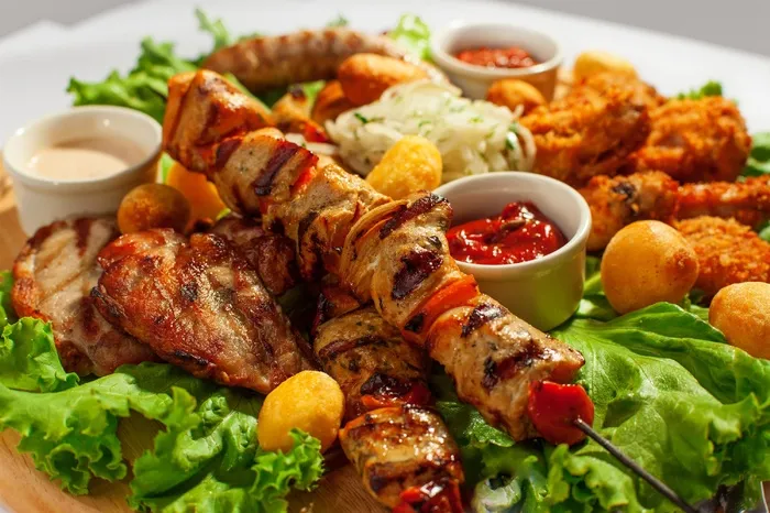 烧烤油炸麻辣弹串串烤肉烤串