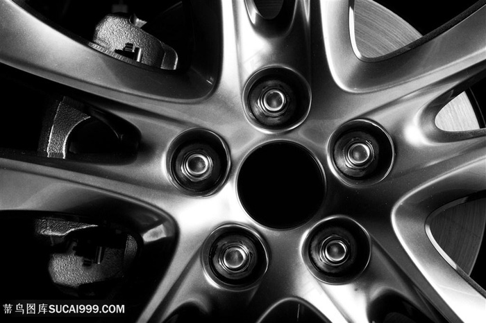 跑车车轮特写