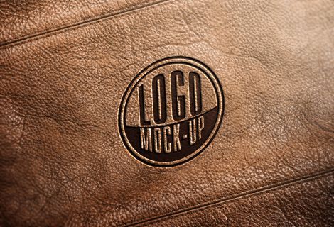 皮革LOGO样机