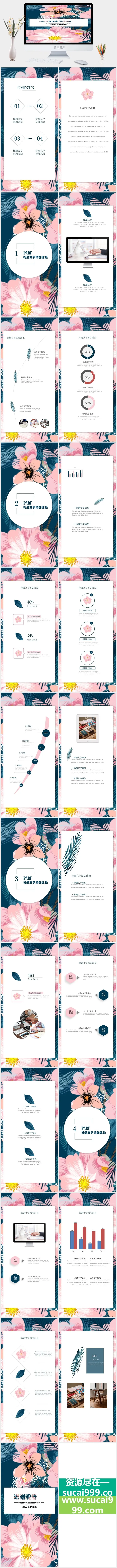 商务业务创业融资计划书宣传手机展示竖版动态ppt幻灯片模板