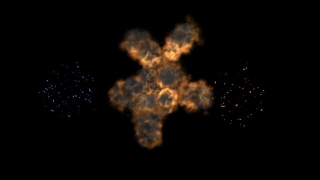 爆炸, 爆轰, 爆发, 喷发, 烟花