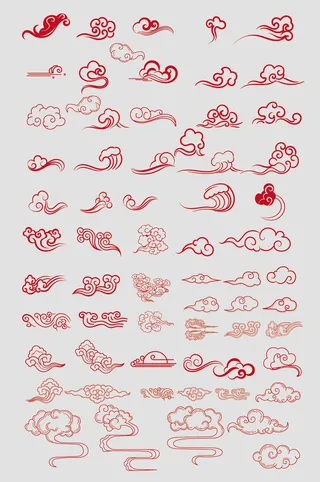 AI矢量中式祥云