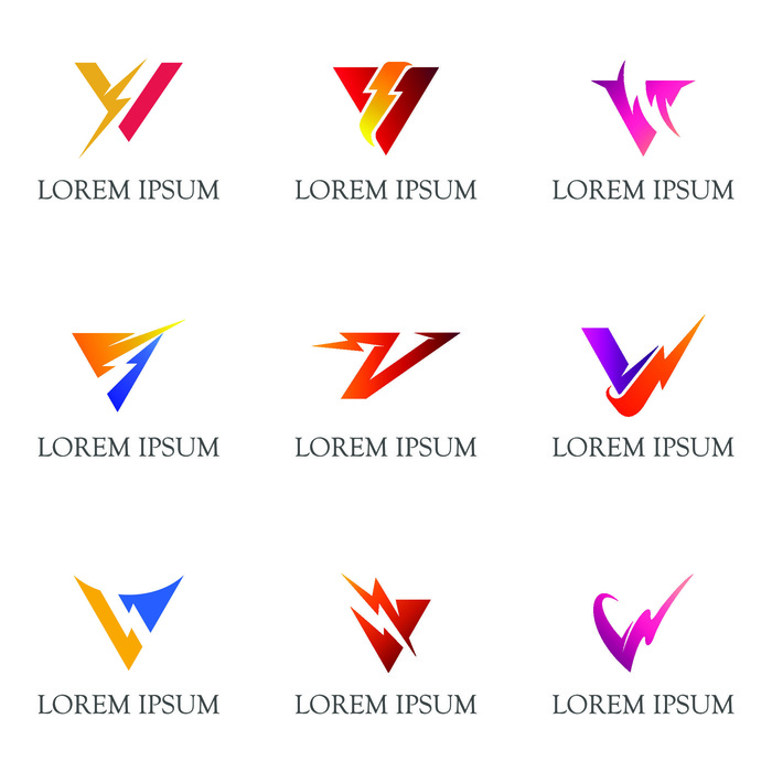 图标识标志公司字母企业商标品牌LOGO设计素材矢量模板