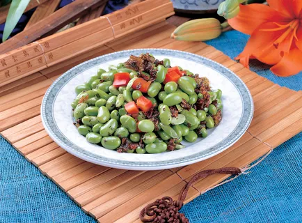 盐菜拌青豆 盐菜拌青豆